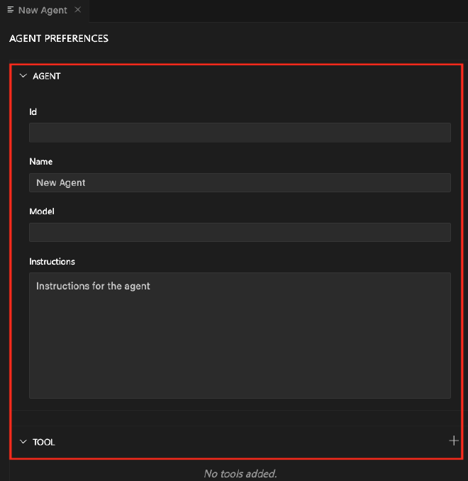 VS Code - Foundry Agent editor